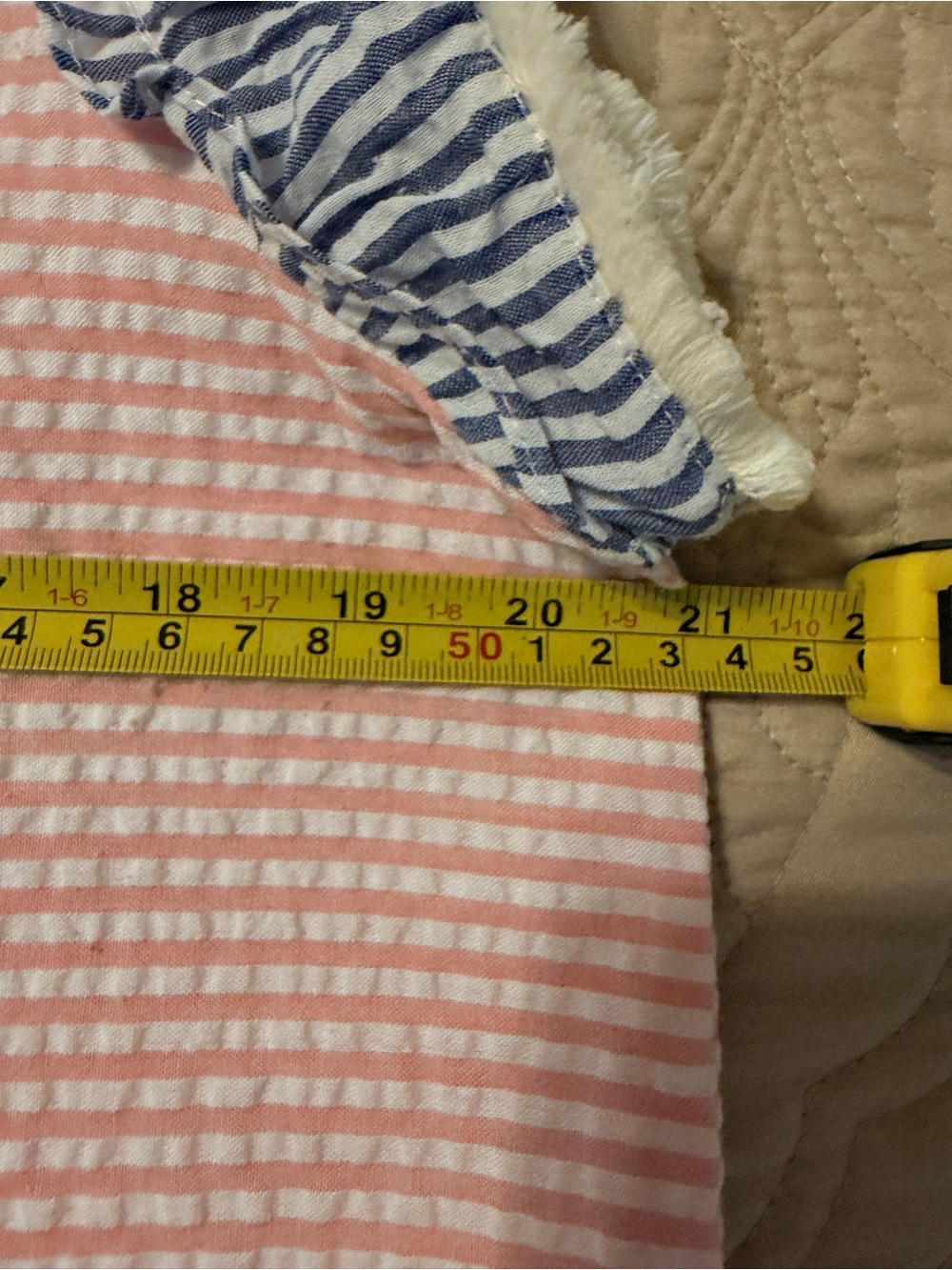 THML Colorblock Yellow Pink Blue Stripe Ruffle Tank - Picture 7 of 9